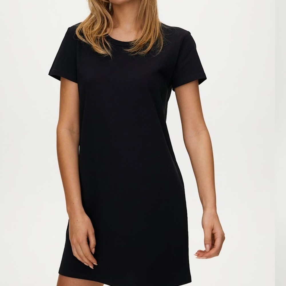 Wilfred Black Mini Dress 100% Cotton Size XS